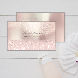 Shine Bright mit Funkelnd rosa Glitzer Makeup Arti Terminkarte