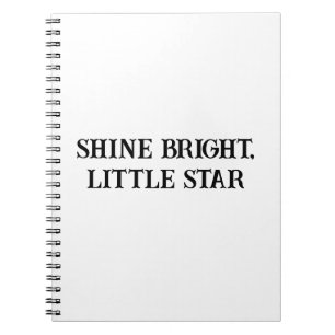 Shine Bright Motivierend Notebook für Kinder Notizblock