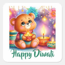 Shine Bright Quadratischer Aufkleber