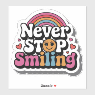 Shine Bright - Sun und Lächeln Sticker