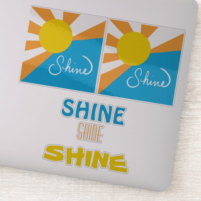 SHINE Collection Five Colorful Designs Aufkleber (Detail)