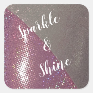 Shine Custom Square Sticker