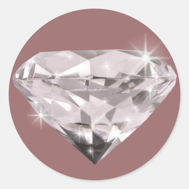 Shine Diamond Runder Aufkleber (Vorderseite)