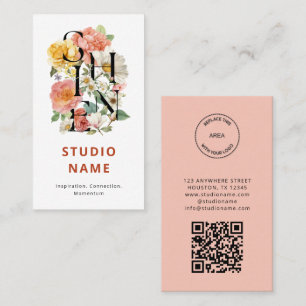 SHINE Florales Kreativ-Unternehmenslogo Visitenkarte