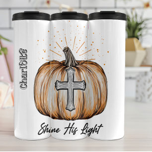 Shine his Light Pumpkin Graphic Thermosbecher
