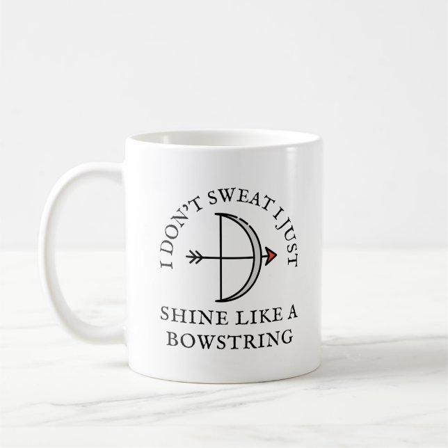 Shine like a Bowstring | Archery Lover Kaffeetasse (Links)