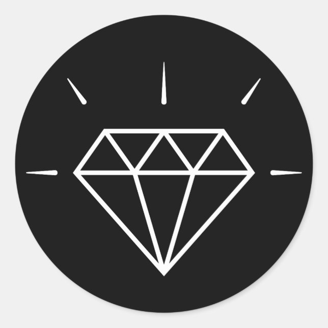 Shine like a Diamond! Runder Aufkleber (Vorderseite)
