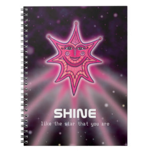 Shine like a star Notebook Notizblock