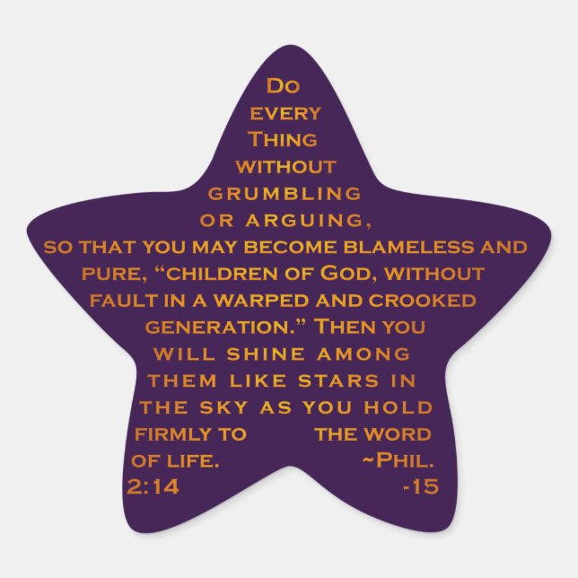 Shine like Stars Star Stickers (Vorderseite)
