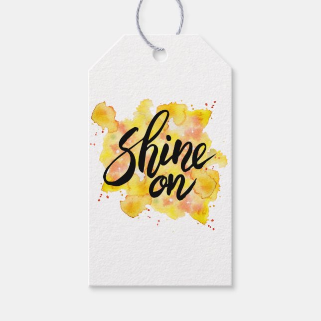 Shine on Graffiti Art Geschenkanhänger (Vorderseite)