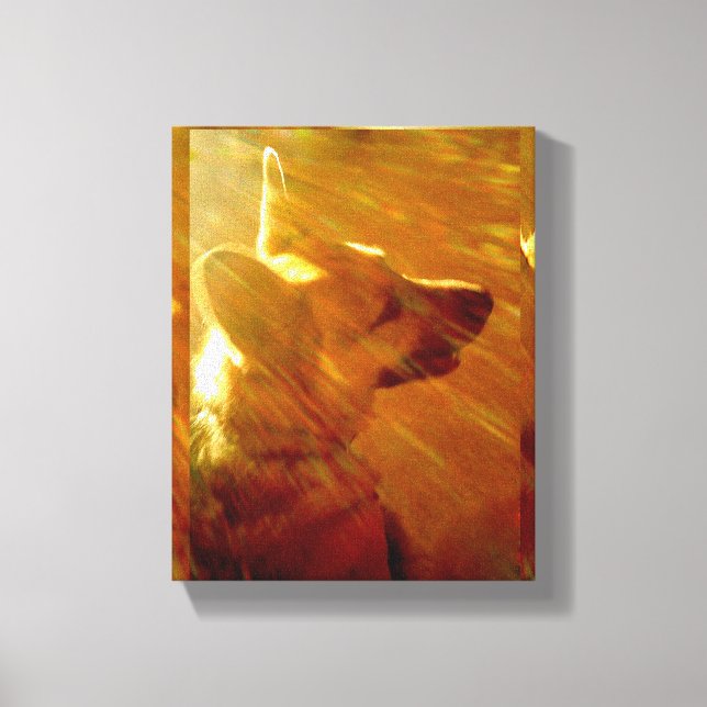 Shine on me German Shepherd #2 Alt Canvas Print Leinwanddruck (Vorderseite)