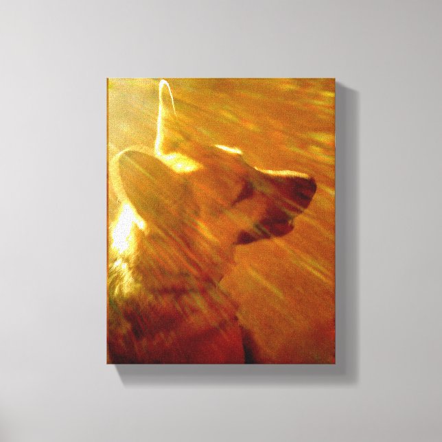 Shine on me German Shepherd #2 Alt Canvas Print Leinwanddruck (Vorderseite)