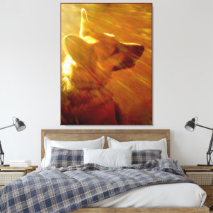 Shine on Me German Shepherd #2 Leinwanddruck