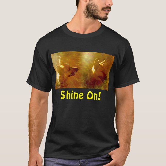 Shine on me German Shepherd Black & Tan zwei Ansic T-Shirt (Vorderseite)