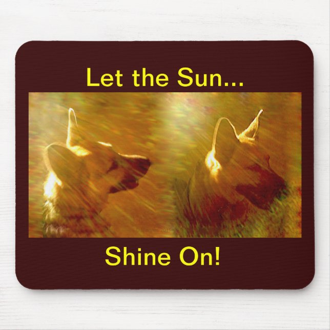 Shine on me German Shepherd Mousepad (Vorne)