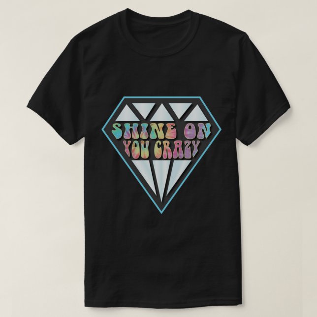Shine on you Crazy Diamond - Pink Floyd Classic T- T-Shirt (Design vorne)