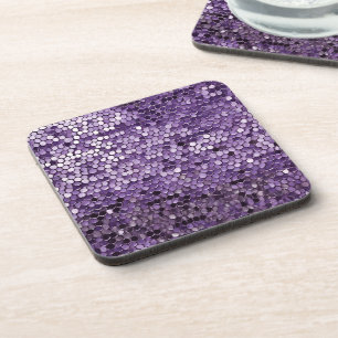 Shine Shine Purple Star Ai Kunst  Getränkeuntersetzer