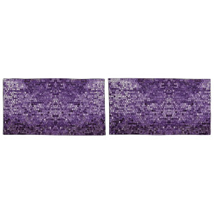Shine Shine Purple Stern AI-Kunst  Kissenbezug