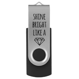 Shine strahlt wie ein Diamant-USB-Laufwerk USB Stick