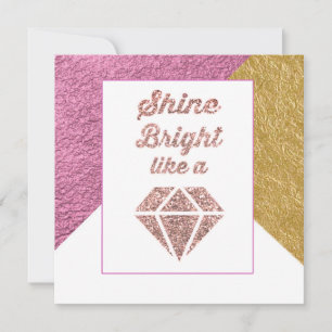 Shine strahlt wie eine Diamantgrüßkarte