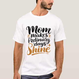 Shine Typography Design – Elegante goldene Shine-S T-Shirt
