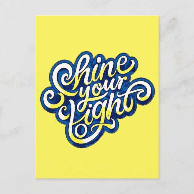 Shine your Light Postkarte (Vorderseite)