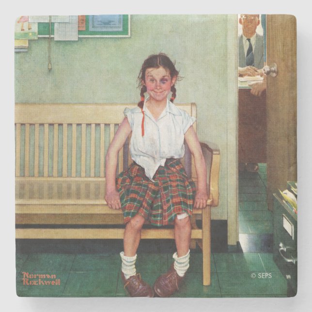 Shiner oder außerhalb des Hauptbüros Steinuntersetzer (Vorderseite)