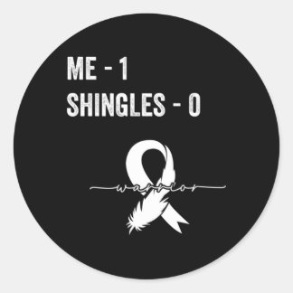 Shingles Survivor Shingles Bewusstseinsunterstützu Runder Aufkleber