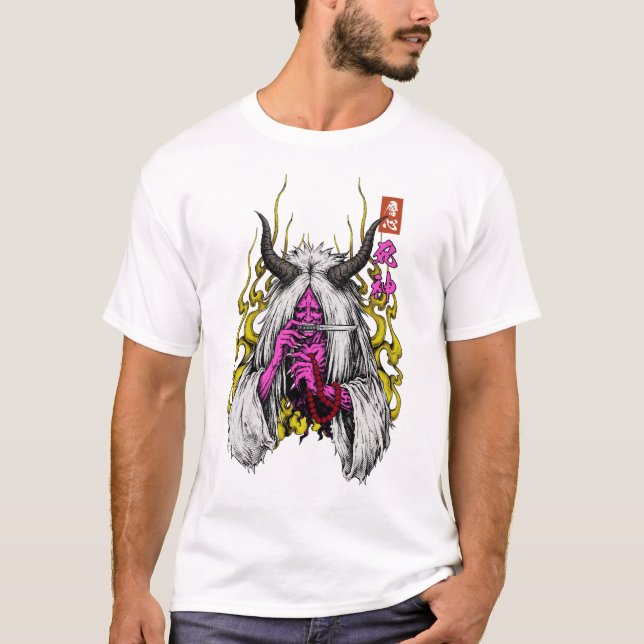 Shinigami Death Spirit Japanese Oni Demon T-Shirt (Vorderseite)