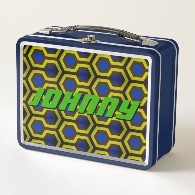 Shining Blue Johnny Metall Brotdose (Vorderseite)