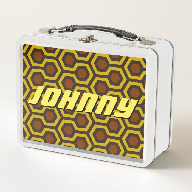 Shining Brown Johnny Metall Brotdose (Vorderseite)