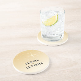 Shining Cross Let Go Let God Stars Getränkeuntersetzer