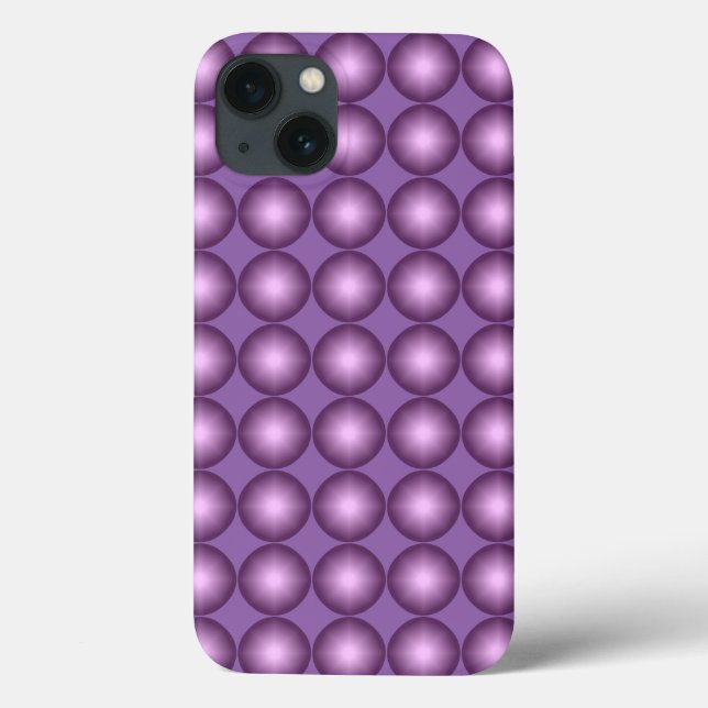 Shining Lavender Polka Dot Case-Mate iPhone Hülle (Rückseite)