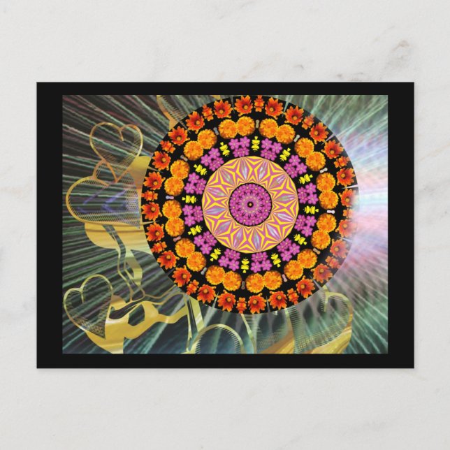 Shining Mandala Postkarte (Vorderseite)