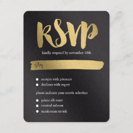 Shining Promise Wedding RSVP Card Karte