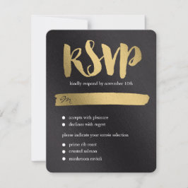 Shining Promise Wedding RSVP Card Karte