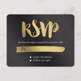 Shining Promise Wedding RSVP Card Karte