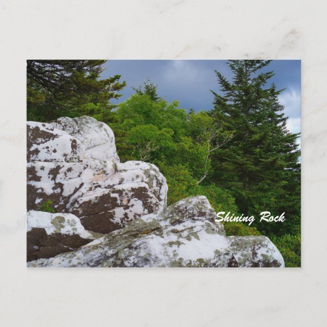 Shining Rock Post Card Postkarte (Vorderseite)