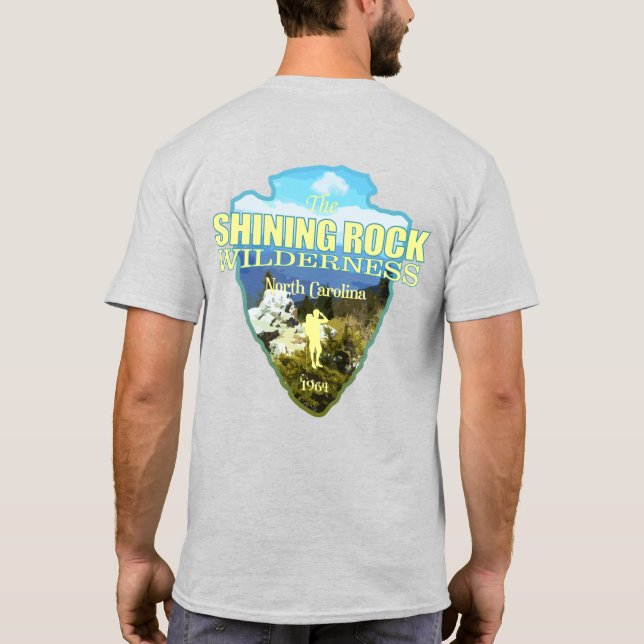 Shining Rock WA (Pfeilspitzen) T-Shirt (Rückseite)