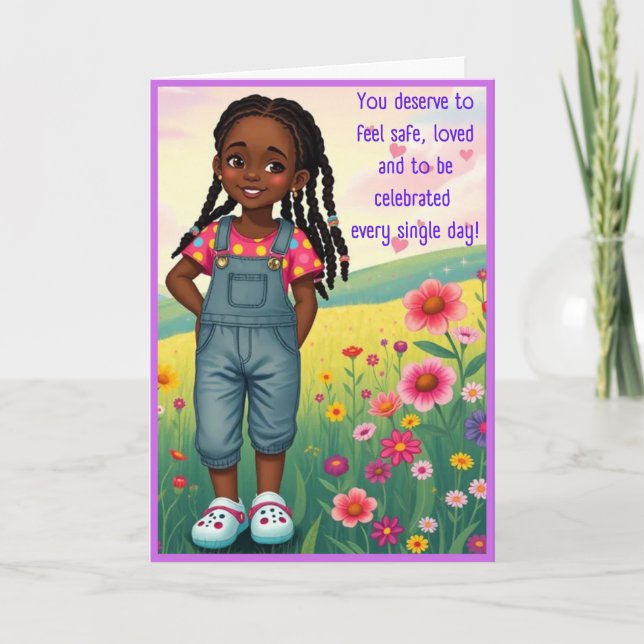 Shining Star Affirmation Card Feiertagskarte (Vorderseite)