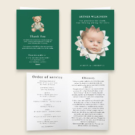 Shining Star Baby Funeral Memorial Card Karte