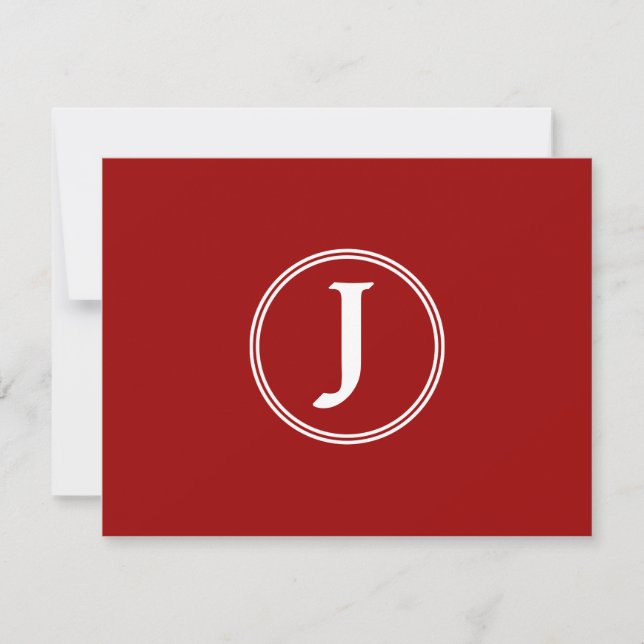 Shining Star Bar Mitzvah Monogram RSVP Card (Vorderseite)