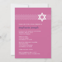 Shining Star Bat Mitzvah Einladung