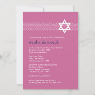 Shining Star Bat Mitzvah Einladung