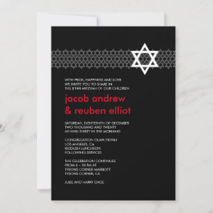 Shining Star B'nai Mitzvah Einladung