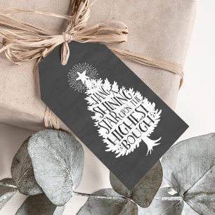Shining Star Christmas Tree Chalkboard Gift Tags Geschenkanhänger