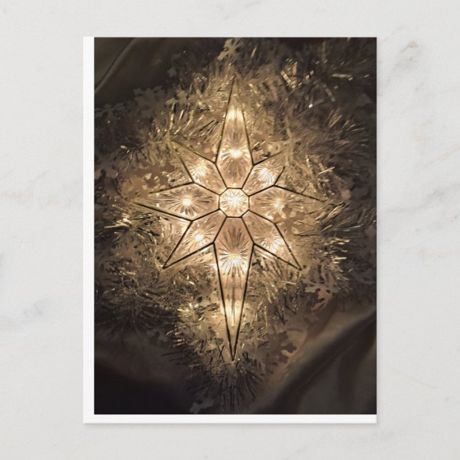 Shining Star Feiertagspostkarte (Vorderseite)