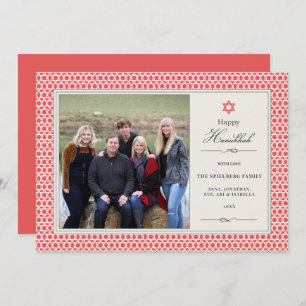 Shining Star Hanukkah Foto Flat Card Feiertagskarte