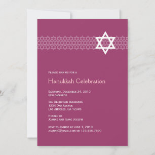 Shining Star Hanukkah Party Einladung