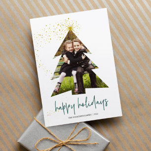 Shining Star Happy Holidays Foto Feiertagskarte